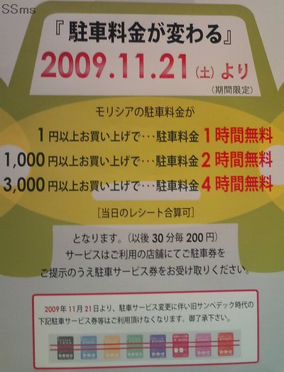 モリシア津田沼駐車場: ＳＳ雑記ブログ